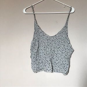 Brandy Melville Floral Crop Top